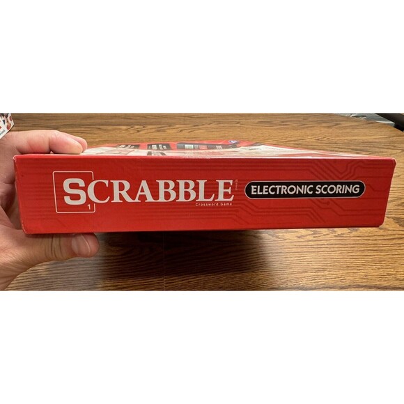Scrabble Electronic Scoring Crossword Board Game Hasbro‎ Open Box - Picture 5 of 14